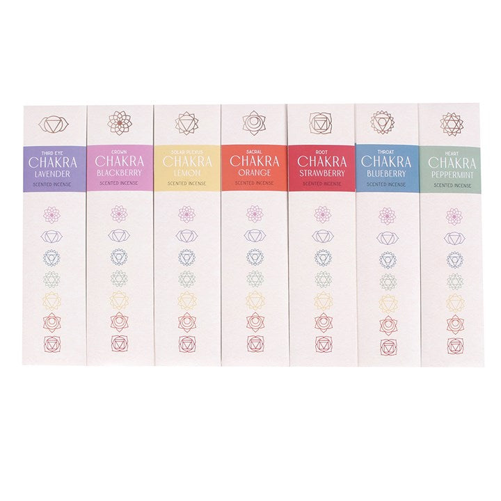 Set of 7 Chakra Flow Incense Stick Packs