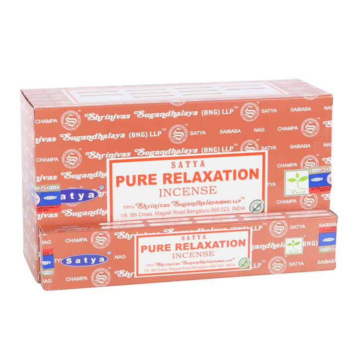 Set of 12 Pure Relaxation Incense Sticks by Satya (12/50)