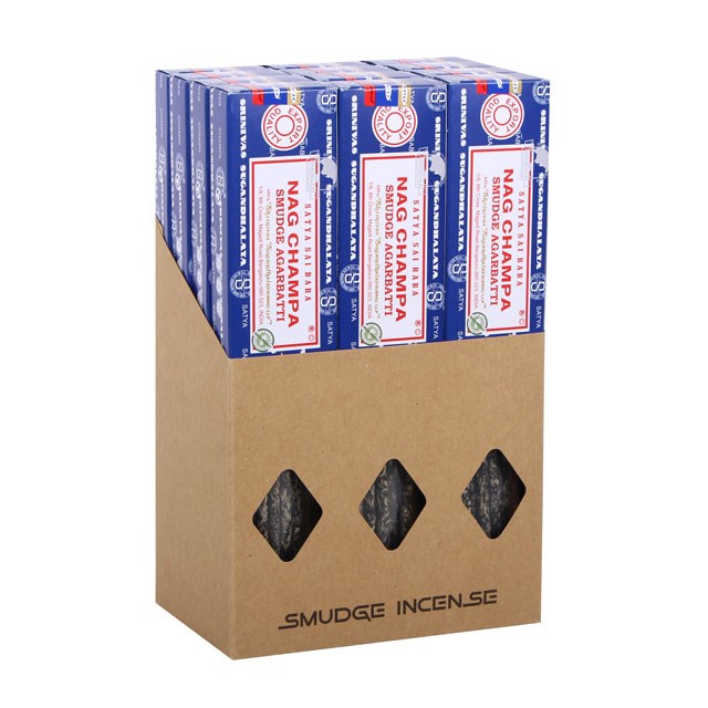 12 Packs of Satya Nag Champa Smudge Incense 25g