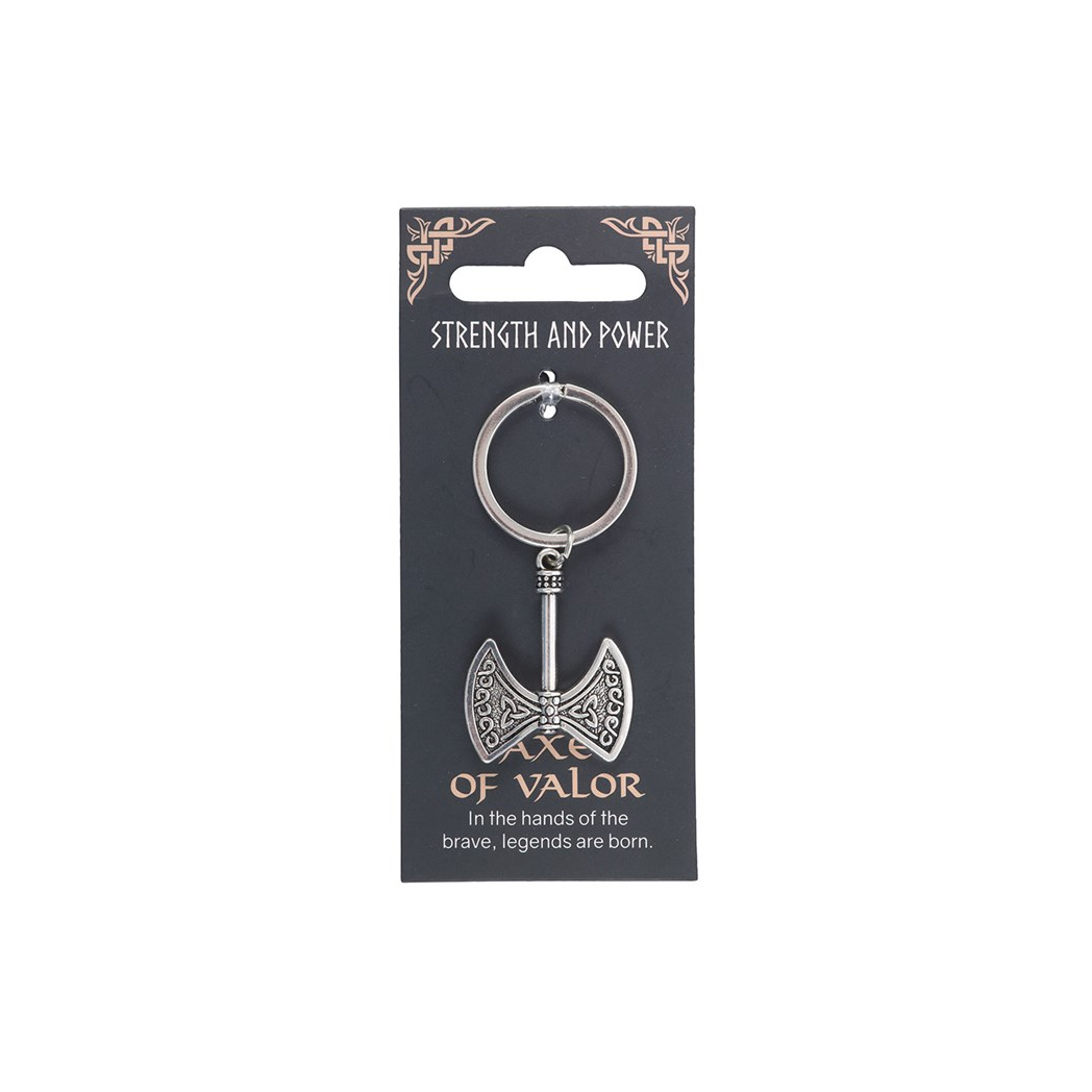 Strength and Power Axe of Valor Keyring