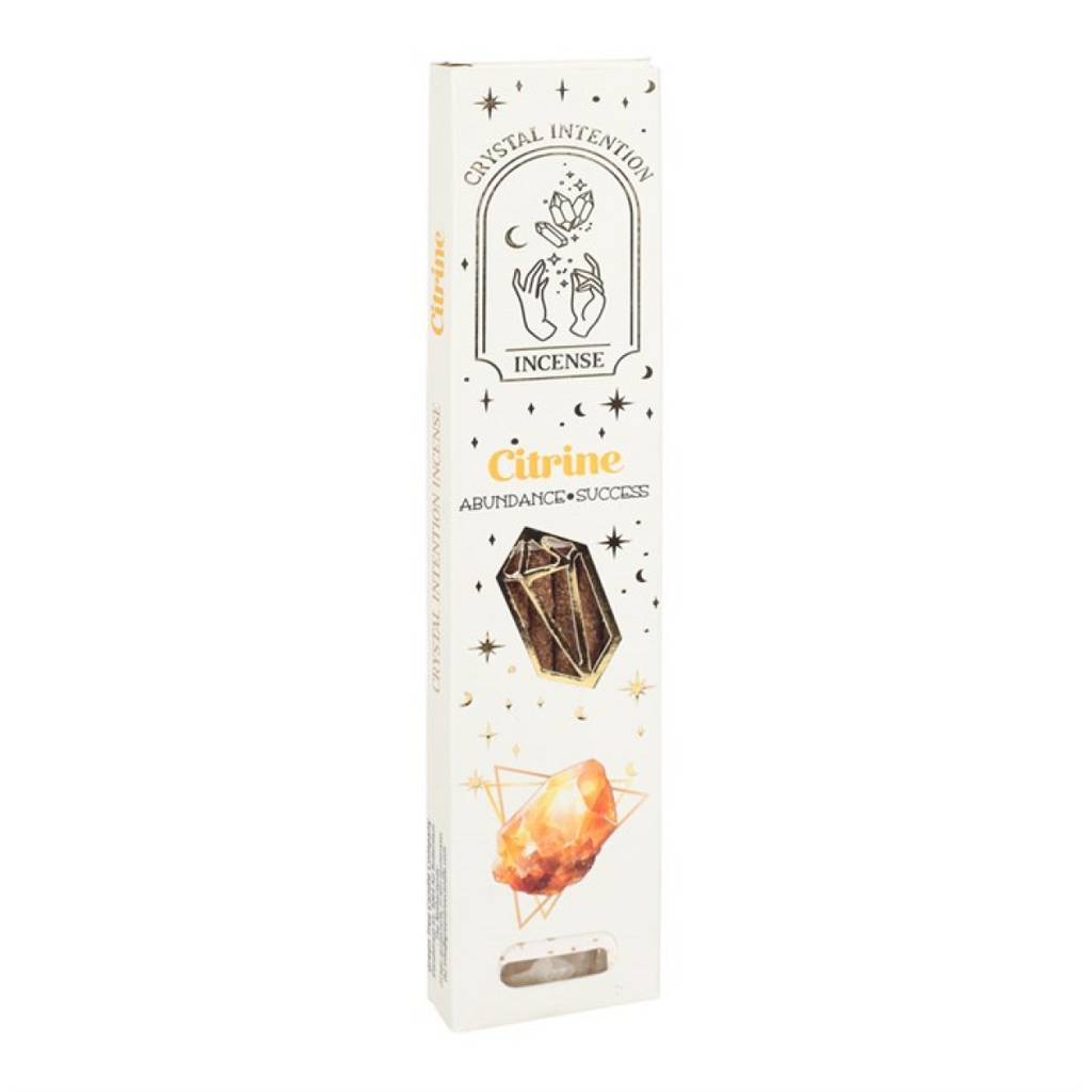 12 Packs of Native Soul Crystal Intentions Incense Citrine Chips